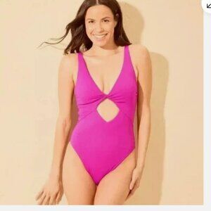 Women's Twist Cut Out Cheeky One Piece Swimsuit - Shade & Shore